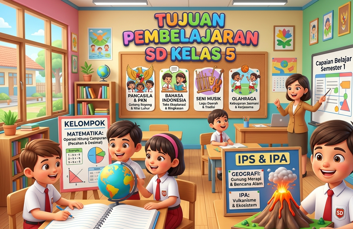 Tujuan Pembelajaran (TP) Kelas 5 SD Kurikulum Merdeka Tahun 2026