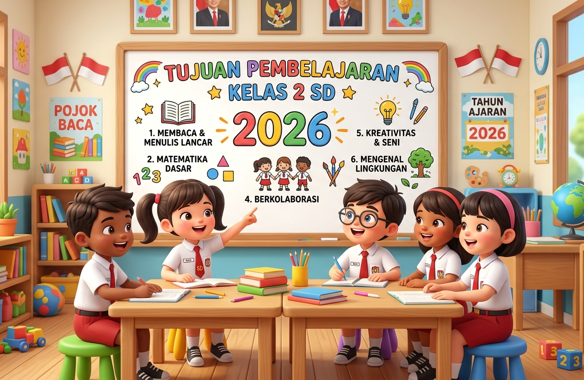 Tujuan Pembelajaran ( TP ) Kelas 2  Sekolah Dasar Lengkap Semester 1 Dan 2 Kurikulum Merdeka Tahun 2026