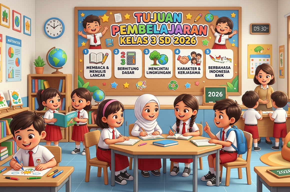 Tujuan Pembelajaran ( TP ) Kelas 3 Sekolah Dasar Kurikulum Merdeka Tahun Ajaran 2026