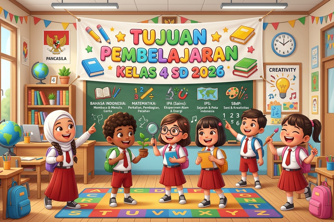 Tujuan Pembelajaran ( TP ) Kelas 4 Sekolah Dasar Kurikulum Merdeka Tahun Ajaran 2026